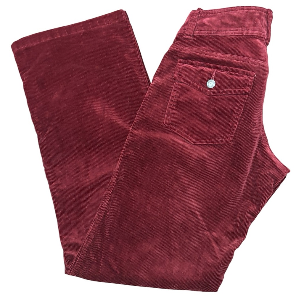 Mountain khakis  corduroy wine  straight leg  pants 4 long